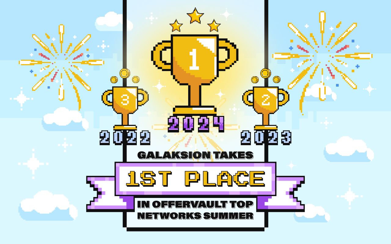 Galaksion is No. 1 in OfferVault Top Networks Summer Voting!