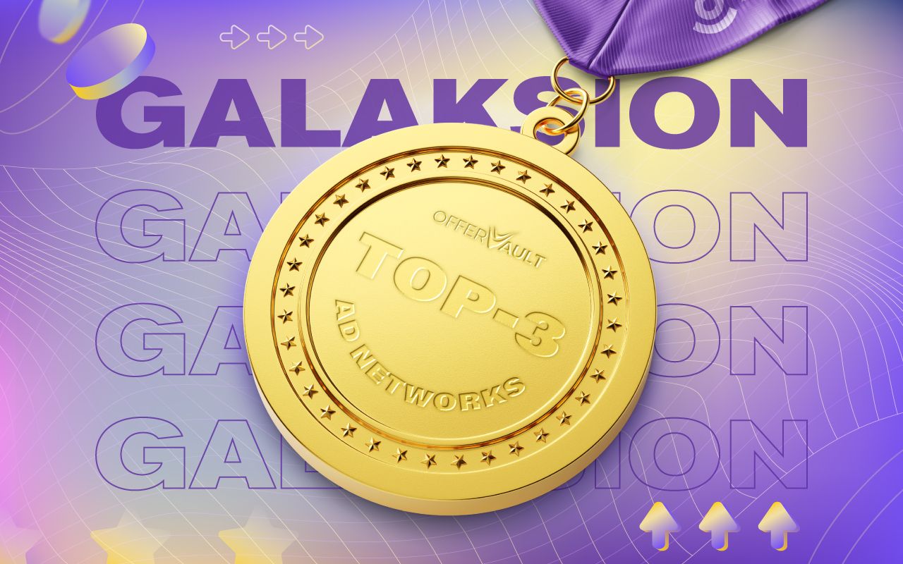 Galaksion’s in TOP-3 ad networks on Offervault