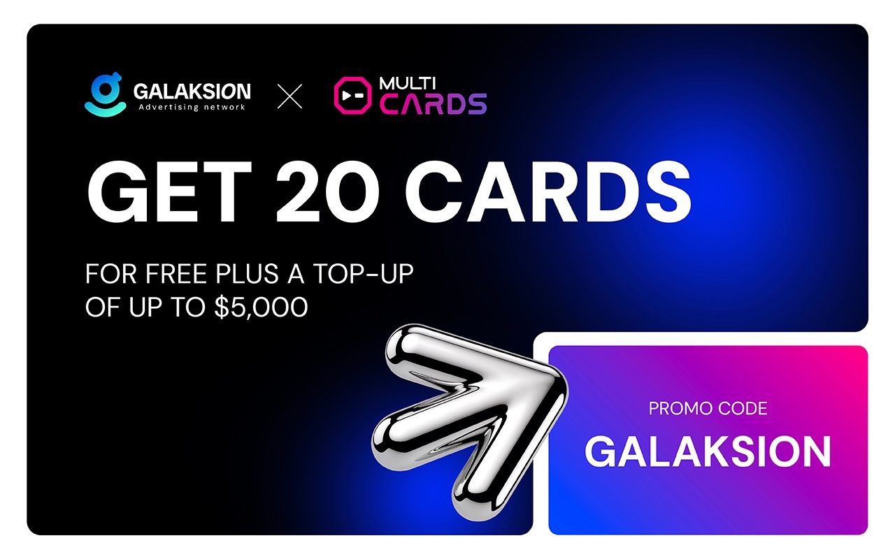 Your ads deserve better cards — Get 20 FREE Virtual Cards + Zero-Fee Top-Up with Multicards!